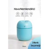 Divex Mini Hava Nemlendirici - Rgb Aydınlatmalı Ultrasonik Buhar Makinesi ve Aromaterapi Difüzörü - Mavi