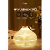 Divex Soğan Tasarımlı Hava Nemlendirici - 300ML Aroma Difüzör & Gece Lambalı Ultra Sessiz USB - Beyaz