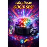 Divex Uzaktan Kumandalı Sihirli Küre Bluetooth Hoparlörlü - Led Disko Topu Parti ve Gece Lambası