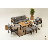 Divona Home Arvenis Bahçe Oturma Grubu (3+1+1+M) - Antrasit