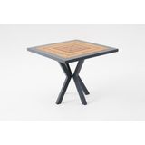 Divona Home Grandy Bahçe Balkon Masası ( 90 x 90 Cm) - Antrasit