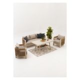 Divona Home MARVELLA ALÜMMİNYUM BAHçE BALKON OTURMA GRUBU (3+1+1+MASA)