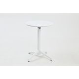 Divona Home Moon Katlanır Bahçe Balkon Masası (Q 60 cm ) - Beyaz