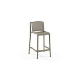 Divona Home Nes Polipropilen Plastik Bahçe Bar Sandalyesi 2 Li (65 cm ) - Vizon