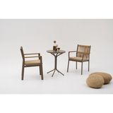 Divona Home Rams Bahçe Balkon Bistro Set (2 Sandalye 1 Masa) - Cappuccino