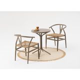 Divona Home Yonca Bahçe Balkon Bistro Set - Cappuccino