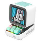 Divoom Ditoo Pixel Art Taşınabilir Bluetooth Hoparlör, 256 Led Uygulama Kontrollü Ekran, Mekanik RGB Klavye, Oyunlar, Alarmlar ile Kablosuz Yüksek Sesli Hoparlör, Beyaz