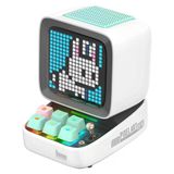Divoom Ditoo Pixel Art Taşınabilir Bluetooth Hoparlör, 256 Led Uygulama Kontrollü Ekran, Mekanik RGB Klavye, Oyunlar, Alarmlar ile Kablosuz Yüksek Sesli Hoparlör, Beyaz