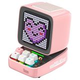 Divoom Ditoo Pixel Art Taşınabilir Hoparlör, 256 Led Uygulama Kontrollü Ekran, Mekanik RGB Klavye, Oyunlar, Alarmlar ile Bluetooth Kablosuz Yüksek Sesli Hoparlörler (pink)