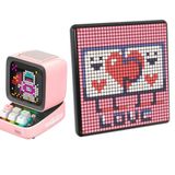 Divoom Ditoo Pro Pembe Bluetooth Hoparlör ve Pixoo Max Led Ekran Seti