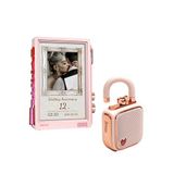 Divoom Lovelock Ses Kayıt Özellikli Bluetooth Hoparlör ve Times Frame Akıllı Dijital Çerçeve Hediye Seti, Pembe