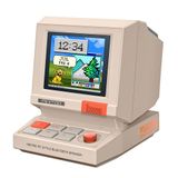 Divoom MiniToo Bluetooth Hoparlör, Kablosuz, Piksel Ekranlı Retro Taşınabilir Ses Bombası, Beyaz
