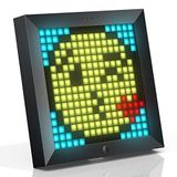 Divoom Pixoo - 16x16 LED Ekranlı Pixel Art Dijital Resim Çerçevesi APP Kontrolü - Oyun Odası ve Komodin için Serin Animasyon Çerçevesi Duvar/Masa Montajı -Siyah