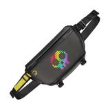 Divoom Pixoo Slingbag Siyah Ledli Ekran APP Kontrollü Bel Çantası-Cross Body, Çapraz Çanta