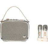 Divoom Songbird Ultra 100W Çift Mikrofonlu Karaoke Bluetooth Hoparlör, Taşınabilir Ses Bombası, 8 Saate Varan Çalma Süresi, Kablosuz, Tf/aux/usb/bluetooth5.2, Beyaz