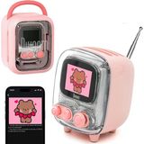 Divoom Tiivoo-2 Fm Radyolu Retro Bluetooth Hoparlör, Pixel Art Taşınabilir Mini Sevimli Kablosuz Küçük Hoparlör, Vintage Dekor Parti Ofis Masas