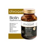 DIVOQUE Biotin 5000 Mcg – Saç, Tırnak Ve Cilt Için Kolajen, Çinko Ve Vitamin Kompleksi (60 TABLET)