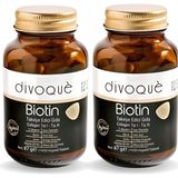 DIVOQUE Divogue Biotin 5000 Mcg (60 Tablet x 2) – Saç, Cilt ve Vücut Desteği