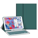 Divufus iPad 9./8./7. Nesil, Air 3, Pro 10.5 İnç [Manyetik Çıkarılabilir Kablosuz Klavye][3 Sistemi Destekli] iPad 10.2 inç/10.5 inç için Kalem Tutuculu Katlanır Stand Kılıf, Koyu Yeşil