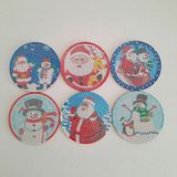 DIY Dıy Elmas Taş Işleme Bardak Altlığı Seti Kardan Adam ve Noel Baba