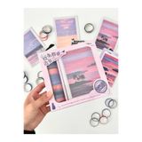 DIY Sunset Tape Art Washi Bantlar İle Manzara Tasarlama Seti/Washi Tape/Dekoratif Bant