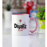 Diyaliz Teknisyeni Pembe Kupa Bardak