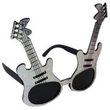 Diyar-ı Fırsat Gümüş Renk Gitar Şekilli Parti Gözlüğü
