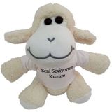 Diyar-ı Fırsat Seni Seviyorum Kuzum Tişörtlü Peluş Kuzu Oyuncak