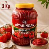 Diyarından Domates Salçası 3 Kg Orta Tuzlu Türkiye Menşeli Geleneksel Lezzet