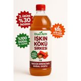 Diyet AVM 1lt 1000 ml Doğal Işkın Kökü Sirkesi Ev Yapımı Katkısız ve Organik (Uçkun, uşkun, ıçkın) Pet Şişe