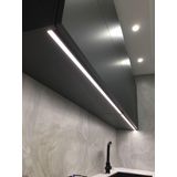 Diyez Dekoratif Mutfak Tezgah Üstü Led Lineer Aydınlatma - Dokunmatik On - Off Tuşlu (6500K Beyaz Işık, 100cm)