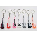 Diyez Müzik Pembe Siyah Elektro Gitar Anahtarlık