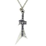 Diyez Müzik Rock ve Metal Tutkunları İçin V Şekilli Gitar Kolye