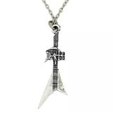 Diyez Müzik Rock ve Metal Tutkunları İçin V Şekilli Gitar Kolye