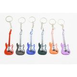 Diyez Müzik Siyah Manyetikli Mor-Beyaz Elektro Gitar Anahtarlık