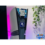 Dıymax Gta Vı Ps5 Konsol Standı ve Logo Dekorasyonu - Çok Renkli