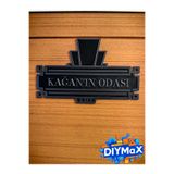 DIYMaX Kişiye Özel İsim Yazılı Dekoratif Kapı Tabelası | Duvar Süsü | Renk Seçimi ve Metin Size Özel