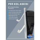 Dıymax Ps5 Kol Askı Aparatı – 2’li Controller Tutucu Clip, Playstation 5 Yan Montaj Standı