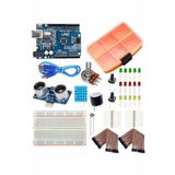 Diyotlab Arduino Başlangıç Seti, Online Eğitime Uygun, Breadboard, Sensörler, LED'ler, Jumper Kablolar Dahil