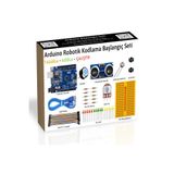 Diyotlab Arduino Uno R3 Robotik Kodlama Başlangıç Seti, Ultrasonik Sensör, LED, Buzzer, Mini Breadboard