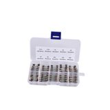 Diyotlab Cam Sigorta Seti, 5x20 mm, 250V, 10 Çeşit Amper Değeri, Şeffaf Saklama Kutusu, 100 Adet