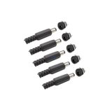 Diyotlab DC Şase 2.1mm Somunlu Ø12mm Dişi ve Erkek Jak Fiş 5li Takım Set
