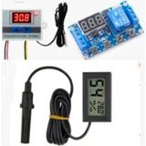 Diyotlab Kuluçka Seti, 220V Termostat W3001, Zaman Modülü, Dijital Isı ve Nem Ölçer, Zaman Ayarlayıcı