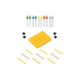 Diyotlab Mini Breadboard Seti, 10 Adet Karışık LED, 30 Adet Direnç, 4 Adet Buton