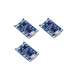 Diyotlab TP4056 Lityum Pil Şarj Devresi, 5V 1A Mikro USB, 18650 Lityum Şarj Modülü Koruma Fonksiyonlu, 3 Adet