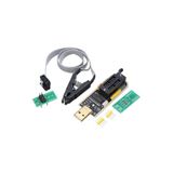 Diyotlab USB BIOS Flash EEPROM Programlayıcı CH341A + SOIC8 SOP8 Test Klipsi, USB to TTL Dönüştürücü, 24/25 Serisi Destek