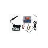 Diyotlab W3001 220V Dijital Termostat ve Nem Ölçer, Kuluçka Makinesi Kontrol Seti, Prob Sensörlü