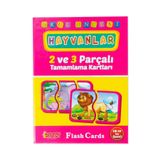 Dıytoy 2-3 Parça Tamamlama Kartları Hayvanlar Puzzle Yapboz