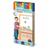 DIYTOY Ayaklı Çift Taraflı Manyetik Ahşap Yazı Tahtası