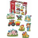 Diytoy Baby Puzzle İlk Çiftlik Hayvanlar Eğitici Kutu Oyunu – Dayanıklı Mukavva Parçalarla Zeka ve Motor Becerilerini Geliştirir, Ailece Eğlenceli